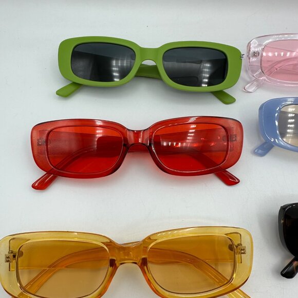 Box Of 10 Trendy Sunglasses Assorted Colors Styles Unisex Fashion Eyewear Props - Picture 3 of 16